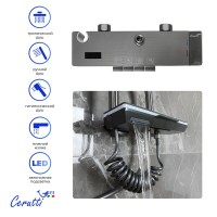 Душевая стойка Ceruttispa 11359 графит