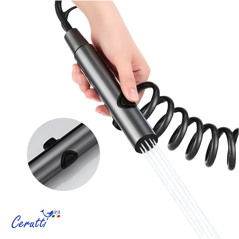 Душевая стойка Ceruttispa 11359 графит