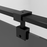 Душевой уголок Niagara Nova NG-2831-34BLACK 90x90, профиль черный матовый, стекло тонированное