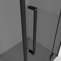 Душевой уголок Niagara Nova NG-2831-34BLACK 90x90, профиль черный матовый, стекло тонированное