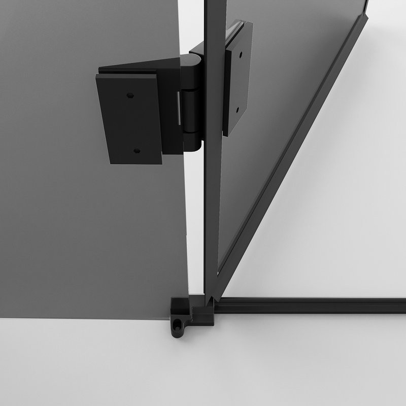 Душевой уголок Niagara Nova NG-2831-34BLACK 90x90, профиль черный матовый, стекло тонированное