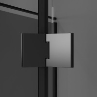 Душевой уголок Niagara Nova NG-2831-34BLACK 90x90, профиль черный матовый, стекло тонированное