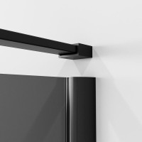 Душевой уголок Niagara Nova NG-2831-34BLACK 90x90, профиль черный матовый, стекло тонированное
