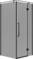 Душевой уголок Niagara Nova NG-2831-34BLACK 90x90, профиль черный матовый, стекло тонированное