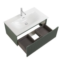 Тумба с раковиной BelBagno Uno 80 подвесная, 1 ящик, матовая еловая