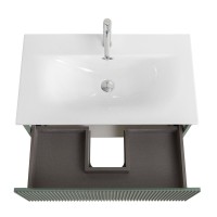 Тумба с раковиной BelBagno Uno 80 подвесная, 1 ящик, матовая еловая