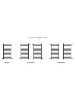 Полотенцесушитель водяной Сунержа Модус Pro 051-0450-1050 100x55 см, состаренная латунь, лесенка