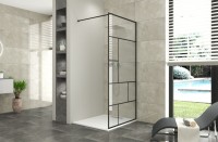 Душевая перегородка Bravat Blackline 90x195
