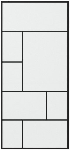 Душевая перегородка Bravat Blackline 90x195