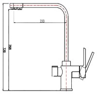 Смеситель для кухни Zorg Clean Water ZR 334 YF черный металлик