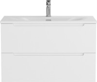 Мебель для ванной комнаты BelBagno Etna 90 bianco lucido, раковина BB-8099-90