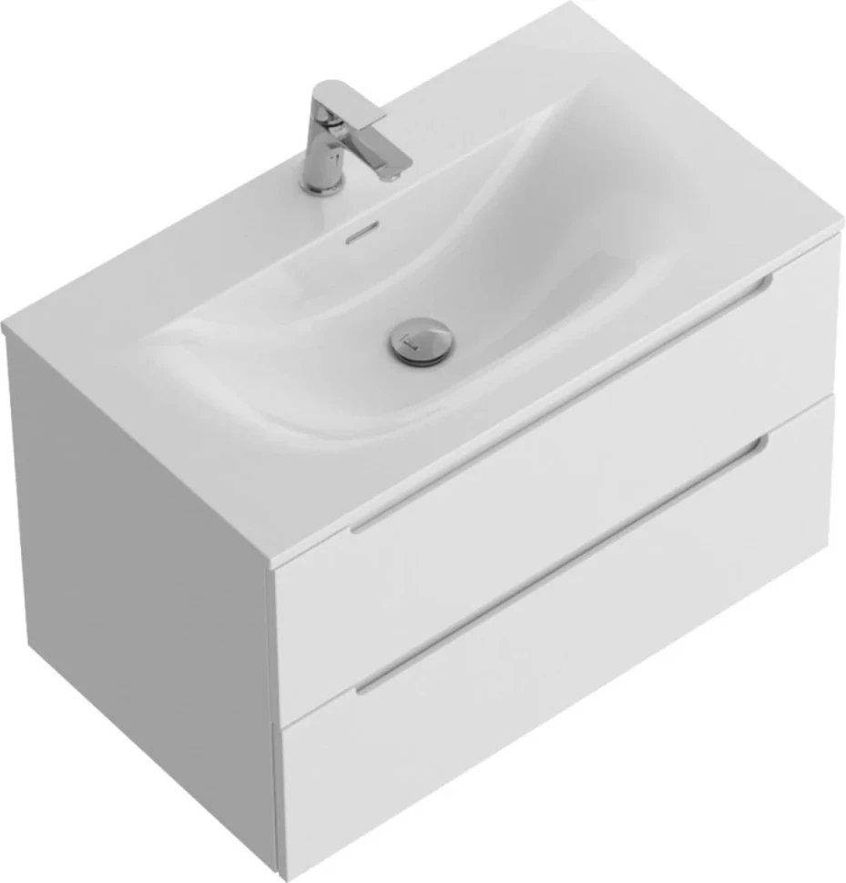 Мебель для ванной комнаты BelBagno Etna 90 bianco lucido, раковина BB-8099-90