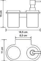 Дозатор Wasserkraft Kammel K-8389 со стаканом
