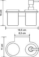 Дозатор Wasserkraft Kammel K-8389 со стаканом Дозатор Wasserkraft Kammel K-8389 со стаканом