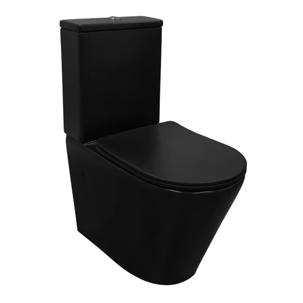 Унитаз-компакт напольный AZARIO Black Queen AZ-8380 матовый черный