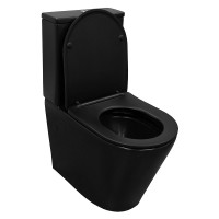 Унитаз-компакт напольный AZARIO Black Queen AZ-8380 матовый черный