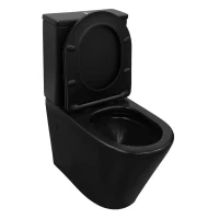 Унитаз-компакт напольный AZARIO Black Queen AZ-8380 матовый черный Унитаз-компакт напольный AZARIO Black Queen AZ-8380 матовый черный