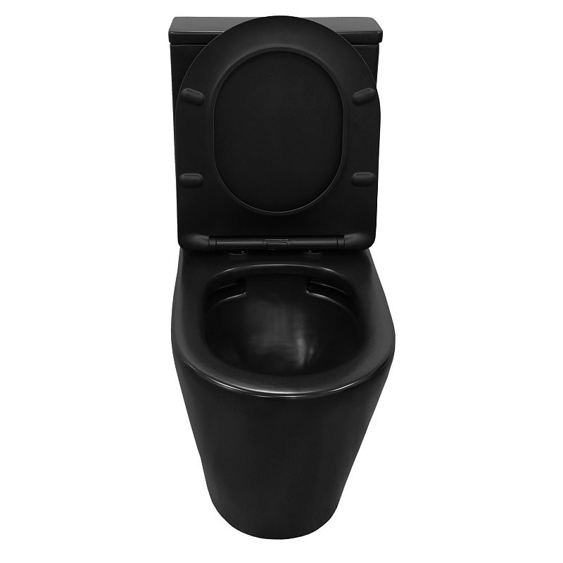 Унитаз-компакт напольный AZARIO Black Queen AZ-8380 матовый черный
