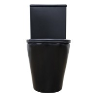 Унитаз-компакт напольный AZARIO Black Queen AZ-8380 матовый черный