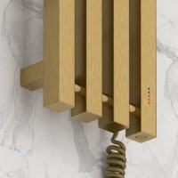 Полотенцесушитель электрический Сунержа Сатерленд 4.0 051-0853-1215 120x20 см, подключение справа, скрытое подключение справа, состаренная латунь, I-образный