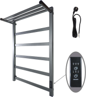 Полотенцесушитель электрический Маргроид 8110p профильный 8110p-8050-1083-7024 81х50, графитовый серый