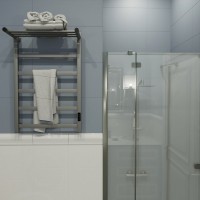 Полотенцесушитель электрический Маргроид 8110p профильный 8110p-8050-1083-7024 81х50, графитовый серый