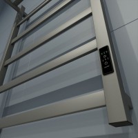 Полотенцесушитель электрический Маргроид 8110p профильный 8110p-8050-1083-7024 81х50, графитовый серый