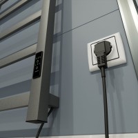 Полотенцесушитель электрический Маргроид 8110p профильный 8110p-8050-1083-7024 81х50, графитовый серый