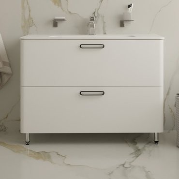 Тумба с раковиной IDDIS Brick 100 напольная