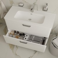 Тумба с раковиной IDDIS Brick 100 напольная