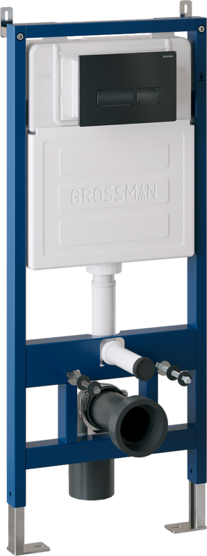 Кнопка смыва Grossman Pragma черная матовая