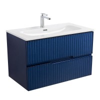 Мебель для ванной комнаты Cezares Duet 80 sapfiro, раковина Cezares CZR-8073-80