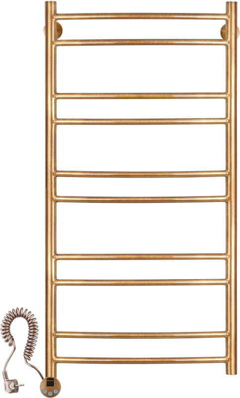Полотенцесушитель электрический Secado Милан 2 105x55 см, подключение слева, бронза, лесенка, латунь