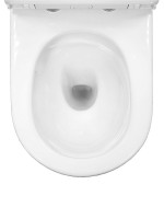 Унитаз-компакт напольный AZARIO Verona AZ-8301 безободковый, с микролифтом, глянцевый белый