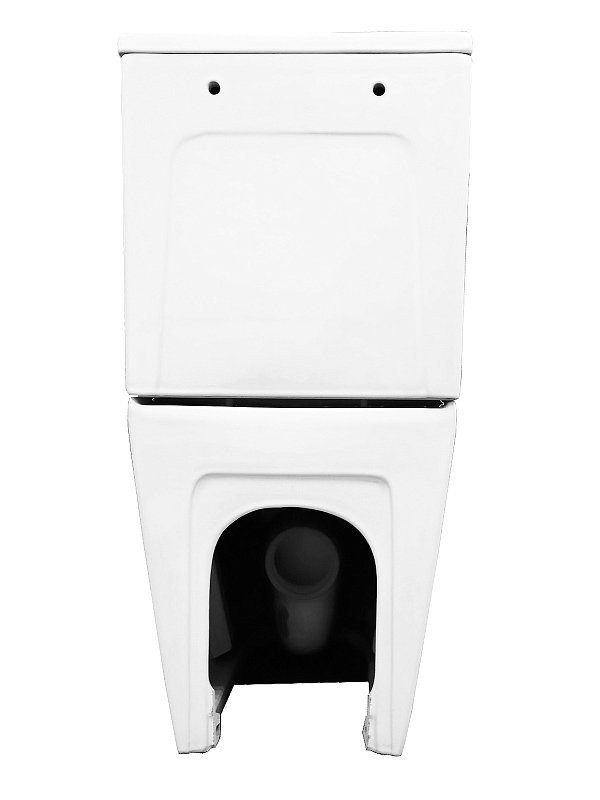 Унитаз-компакт напольный AZARIO Verona AZ-8301 безободковый, с микролифтом, глянцевый белый