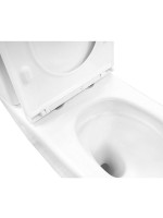 Унитаз-компакт напольный AZARIO Verona AZ-8301 безободковый, с микролифтом, глянцевый белый