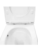 Унитаз-компакт напольный AZARIO Verona AZ-8301 безободковый, с микролифтом, глянцевый белый