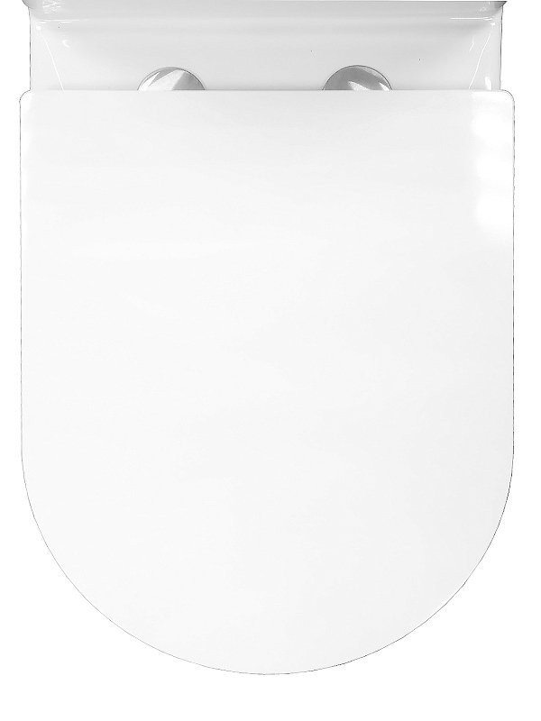 Унитаз-компакт напольный AZARIO Verona AZ-8301 безободковый, с микролифтом, глянцевый белый