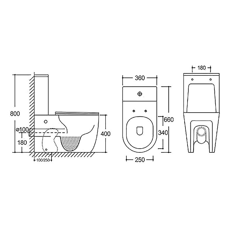 Унитаз-компакт напольный AZARIO Verona AZ-8301 безободковый, с микролифтом, глянцевый белый