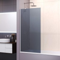 Шторка на ванну RGW SC-151 60 см, профиль хром, стекло серое
