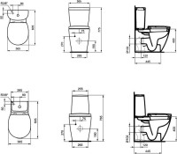 Унитаз-компакт напольный Ideal Standard Connect space Connect Space E119601