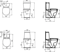 Унитаз-компакт напольный Ideal Standard Connect space Connect Space E119601 Унитаз-компакт напольный Ideal Standard Connect space Connect Space E119601