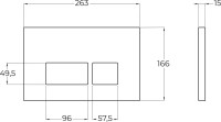 Комплект BelBagno BB026/BB084NERO с кнопкой смыва черная матовая