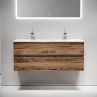 Тумба под раковину Sancos Urban 120 двойная, дуб чарльстон