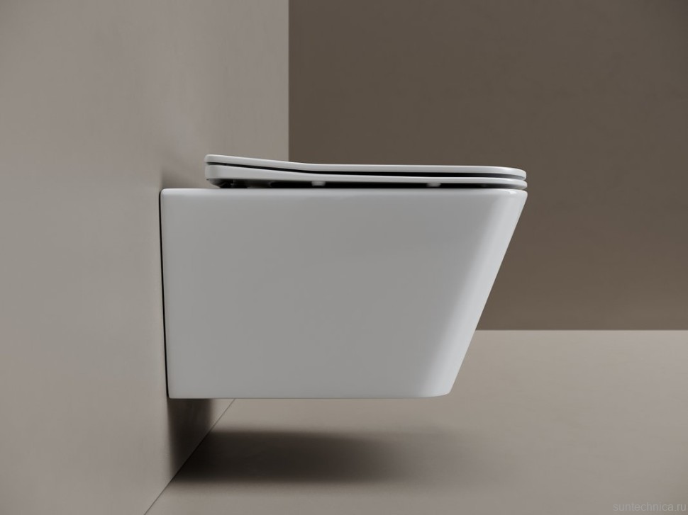 Унитаз подвесной Ceramicanova Miro, торнадо 3.0, сиденье микролифт, белый, CN11003T