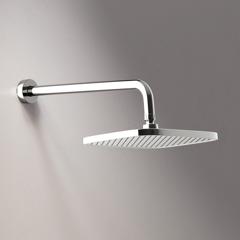 Душевая система с тропическим душем Damixa Gala 953520000 хром, скрытого монтажа, смеситель для 2 потребителей, верхний душ, встраиваемый душевой комплект, гарантия 10 лет, Дания