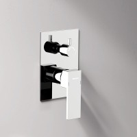 Душевая система с тропическим душем Damixa Gala 953520000 хром, скрытого монтажа, смеситель для 2 потребителей, верхний душ, встраиваемый душевой комплект, гарантия 10 лет, Дания