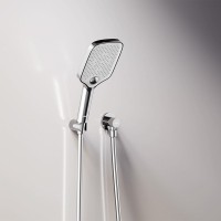 Душевая система с тропическим душем Damixa Gala 953520000 хром, скрытого монтажа, смеситель для 2 потребителей, верхний душ, встраиваемый душевой комплект, гарантия 10 лет, Дания