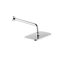 Душевая система с тропическим душем Damixa Gala 953520000 хром, скрытого монтажа, смеситель для 2 потребителей, верхний душ, встраиваемый душевой комплект, гарантия 10 лет, Дания