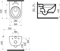 Унитаз подвесной Bien Vokha Vokha MDKA052N1VP0W5000 безободковый, белый
